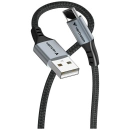Kabel Verbatim Sync & Charge USB-A do USB-C QC 120cm czarny 31843