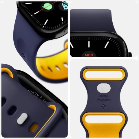 Pasek Spigen Nano Pop do Apple Watch 6/7/8/9/10/SE/Ultra 1/Ultra 2 (44/45/46/49 mm) granatowy