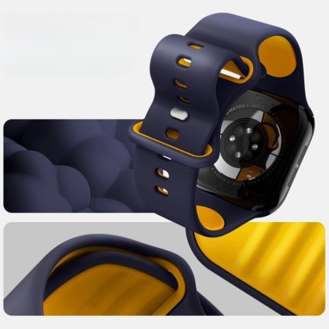 Pasek Spigen Nano Pop do Apple Watch 6/7/8/9/10/SE/Ultra 1/Ultra 2 (44/45/46/49 mm) granatowy