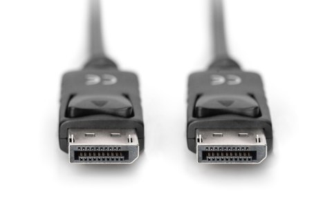Digitus | Kabel DisplayPort | Męski | 20-pinowy DisplayPort | Męski | 20-pinowy DisplayPort | 1 m | Czarny