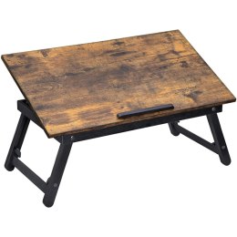 Podstawka pod laptopa 60x35 cm stolik do łóżka składany rustykalny