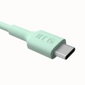KABEL USB-C / USB-C Greencell PowerFlex 30cm PD 100W zielony silikonowy