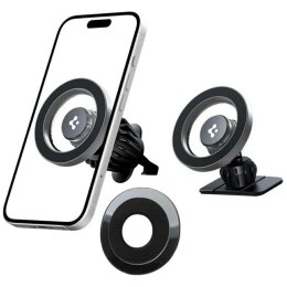 Uchwyt samochodowy Spigen MFT13 2w1 MagSafe srebrny