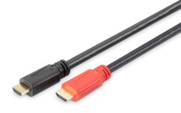 Kabel DIGITUS HDMI HighSpeed ze wzmacniaczem 1080p60Hz FHD Typ HDMI A/A M/M czarny 10m