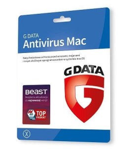 Oprogramowanie G DATA Antivirus Mac 1 stanowisko 1rok karta-klucz