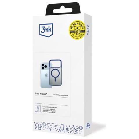 Etui 3MK Frosty MagCase do Apple iPhone 17 Pro niebieski
