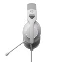 HP DHE-8003U, słuchawki z mikrofonem, przewodowa, biała, 7.1 surround (virtual), podświetlona, USB