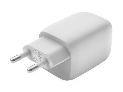 Podwójna ładowarka ścienna Belkin USB-C GaN PD PPS, 65 W | WCH013vfWH