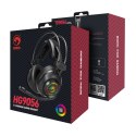 Marvo HG9056, słuchawki z mikrofonem, regulacja głośności, czarna, do gry, podświetlenie, 7.1 Virtual typ