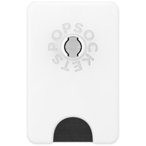 Uchwyt i podstawka do telefonu z portfelem Popsockets PopWallet+ PopGrip PW+ MS G2 MagSafe biało-przezroczysty 806926