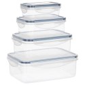 ZESTAW 4 POJEMNIKÓW NA ŻYWNOŚĆ Z POKRYWAMI I USZCZELKAMI 229244