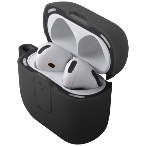 Etui UNIQ Clyde do AirPods 4 Lock Case czarny