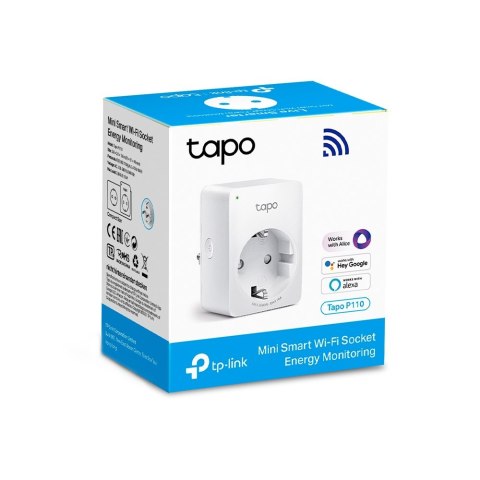 TP-LINK | Tapo P110 | Mini inteligentne gniazdo Wi-Fi | Biały