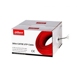 Kabel sieciowy DAHUA drut, 100% miedź PFM920I-5EUN (UTP; 305m; kat. 5e;)