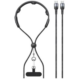 Kabel USAMS SJ759 U89 100W Fast Charging z masażerem czarny