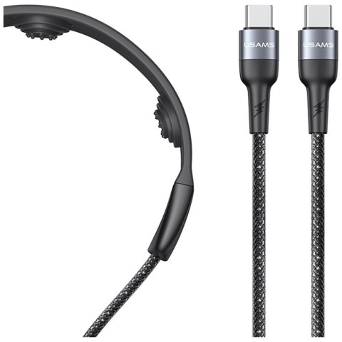 Kabel USAMS SJ759 U89 100W Fast Charging z masażerem czarny