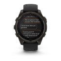 Zegarek sportowy Garmin Fenix 8 Solar Sapphire Titanium Carbon Grey 47mm Tytanowy
