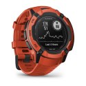 Zegarek sportowy Garmin Instinct 2X Solar 50mm Czerwony