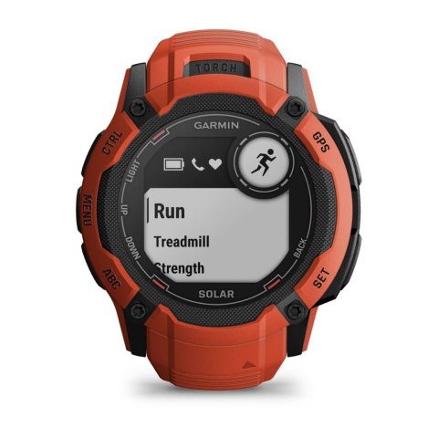 Zegarek sportowy Garmin Instinct 2X Solar 50mm Czerwony