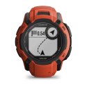 Zegarek sportowy Garmin Instinct 2X Solar 50mm Czerwony