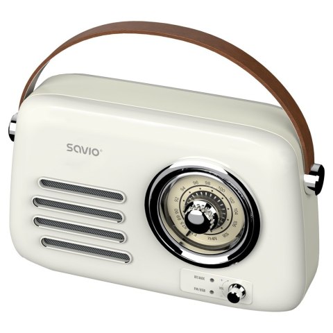 SAVIO RADIO PRZENOŚNE BIAŁE RS-02
