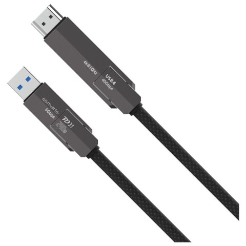 Kabel 4smarts ComboCord USB4 HDMI 240W 1.5m czarny