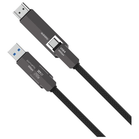 Kabel 4smarts ComboCord USB4 HDMI 240W 1.5m czarny