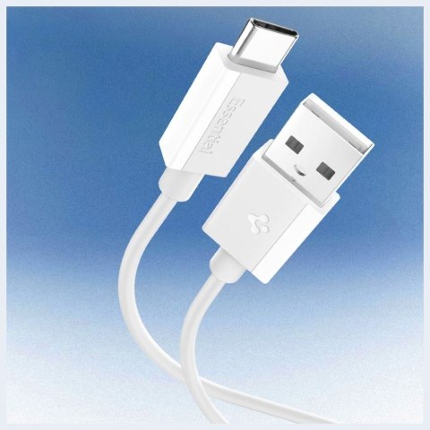 Kabel Spigen EB6020AC Essential USB-C do USB-A 60W 2m biały