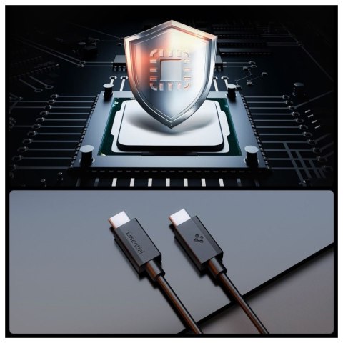 Kabel Spigen EB6020CC Essential USB-C 60W 1m czarny
