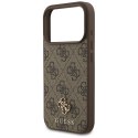 Etui Guess 4G Small Classic Logo MagSafe do iPhone 17 Pro brązowy