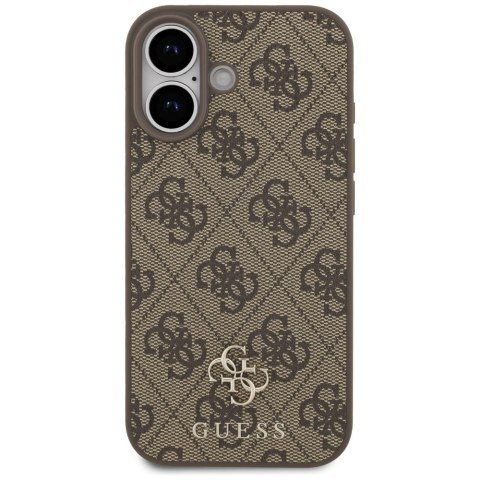 Etui Guess 4G Small Classic Logo MagSafe do iPhone 17 brązowy