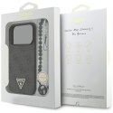 Etui Guess 4G Strap Triangle Logo MagSafe do iPhone 17 Pro czarny