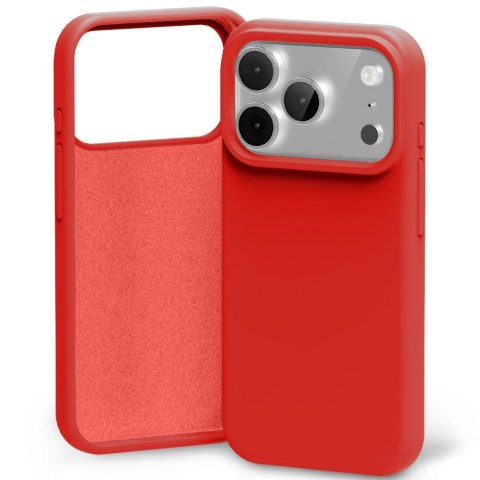 Etui Mercury Silicone do iPhone 17 Pro czerwony
