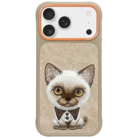Etui Nimmy Big Eyed Pet 2.0 Cat do iPhone 17 Pro Max beżowy