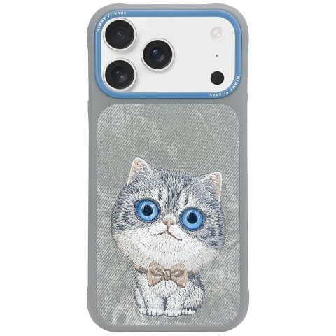 Etui Nimmy Big Eyed Pet 2.0 Cat do iPhone 17 szary