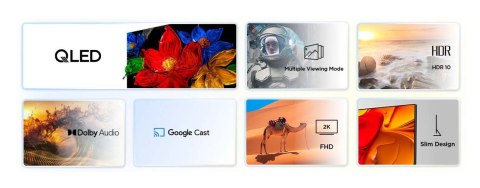 Telewizor TCL 32S59K QLED 32'' Full HD Android TV Dolby Digital Plus DVB-T2 Metaliczny