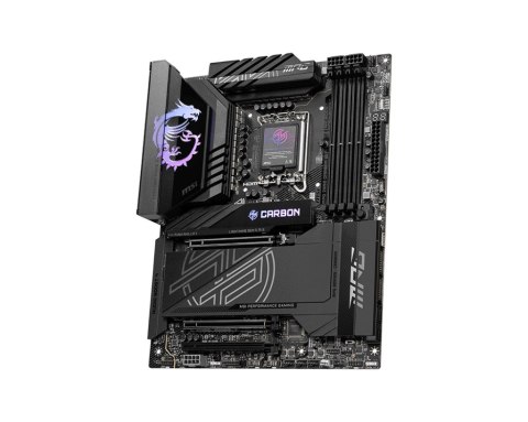 MSI MPG Z890 CARBON WIFI | Processor family Intel | Processor socket LGA1851 | Supported hard disk drive interfaces SATA, M.2 | 