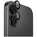 Szkło na obiektyw aparatu UNIQ Optix Aluminium Camera Lens Protector do iPhone 17 z aplikatorem czarny