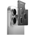 Szkło na obiektyw aparatu UNIQ Optix Aluminium Camera Lens Protector do iPhone 17 z aplikatorem czarny