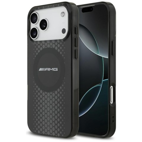 Etui AMG Double Layer Transparent Graphics MagSafe do iPhone 17 Pro Max czarny