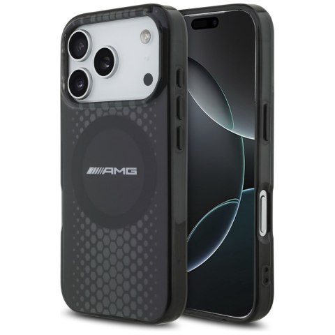 Etui AMG Double Layer Transparent Graphics MagSafe do iPhone 17 Pro czarny