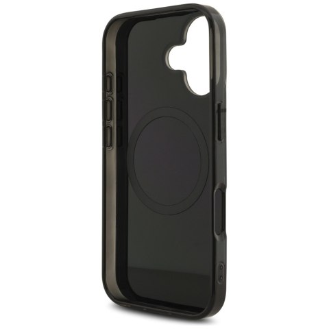 Etui AMG Double Layer Transparent Graphics MagSafe do iPhone 17 czarny