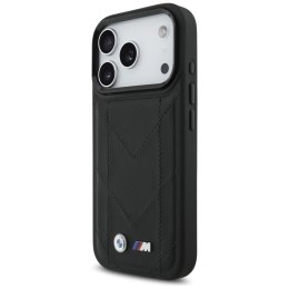 Etui BMW M Quilted Logo MagSafe do iPhone 17 Pro czarny