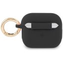 Guess GUA3SSSK AirPods 3 cover czarny/black Silicone Vintage Script