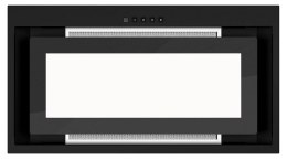 Okap AKPO WK-12 EVITA CZARNY PÓŁMAT 60 CZARNE SZKŁO 450