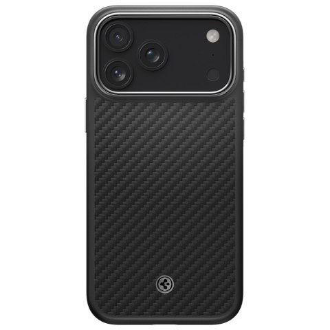 Etui Spigen Enzo Aramid "T" Mag MagSafe do iPhone 17 Pro czarno srebrny