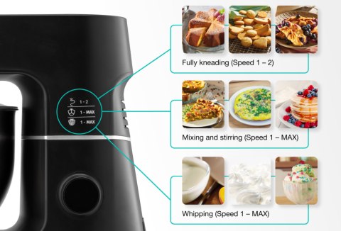 Gorenje | Urządzenie kuchenne | MMC1000SCB | 1000 W | Liczba prędkości 12 | Pojemność miski 6 L