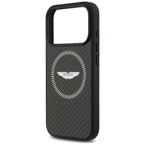 Etui Aston Martin HC Kevlar Counter Design MagSafe do iPhone 17 Pro czarny