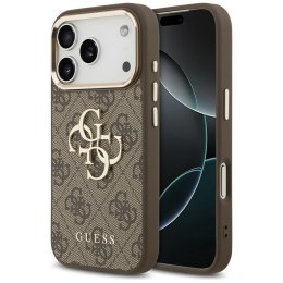 Etui Guess 4G Big 4G Classic Logo do iPhone 17 Pro brązowy złoty