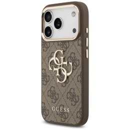 Etui Guess 4G Big 4G Classic Logo do iPhone 17 Pro brązowy złoty